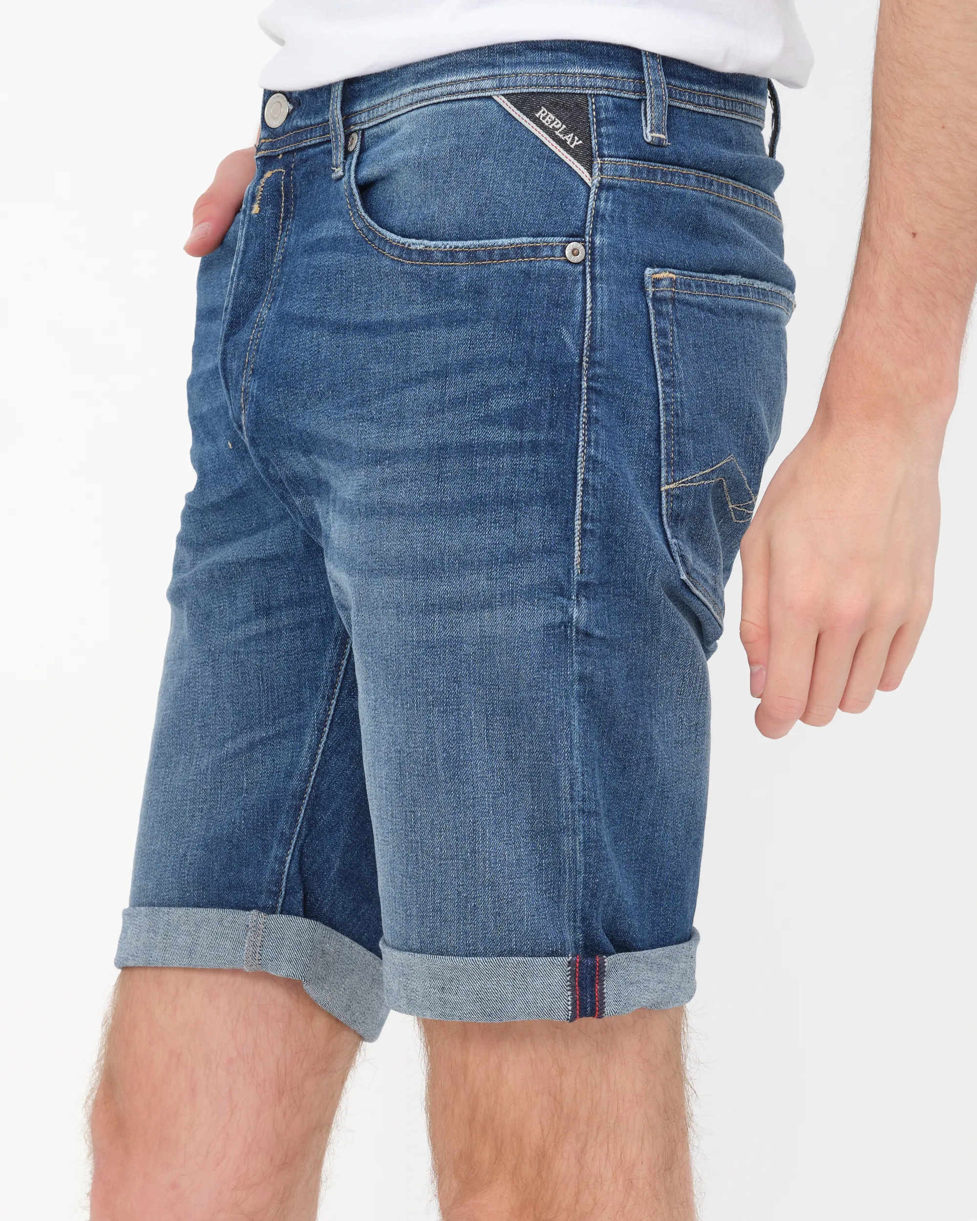 Replay Short Blauw 078303-001-33