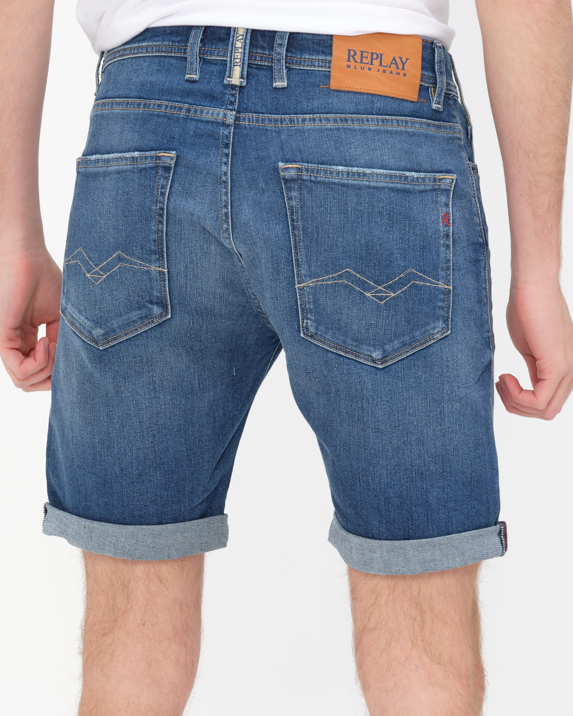 Replay Short Blauw 078303-001-33