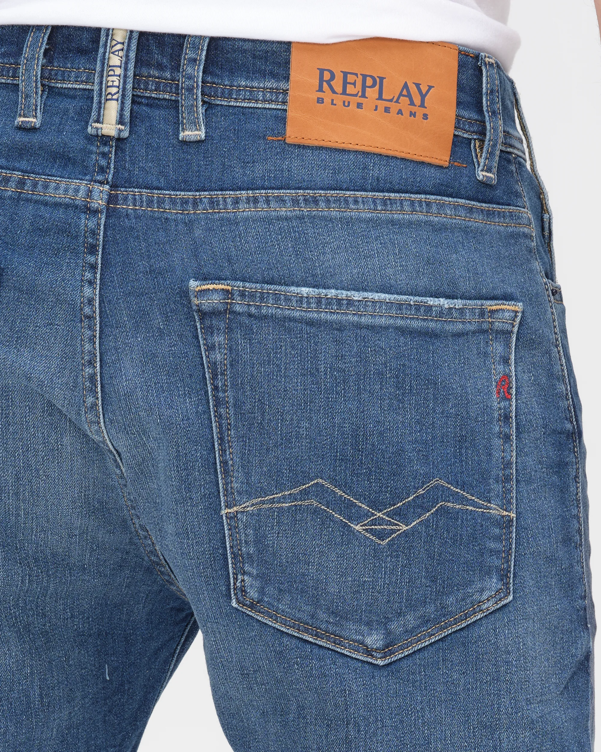 Replay Short Blauw 078303-001-33