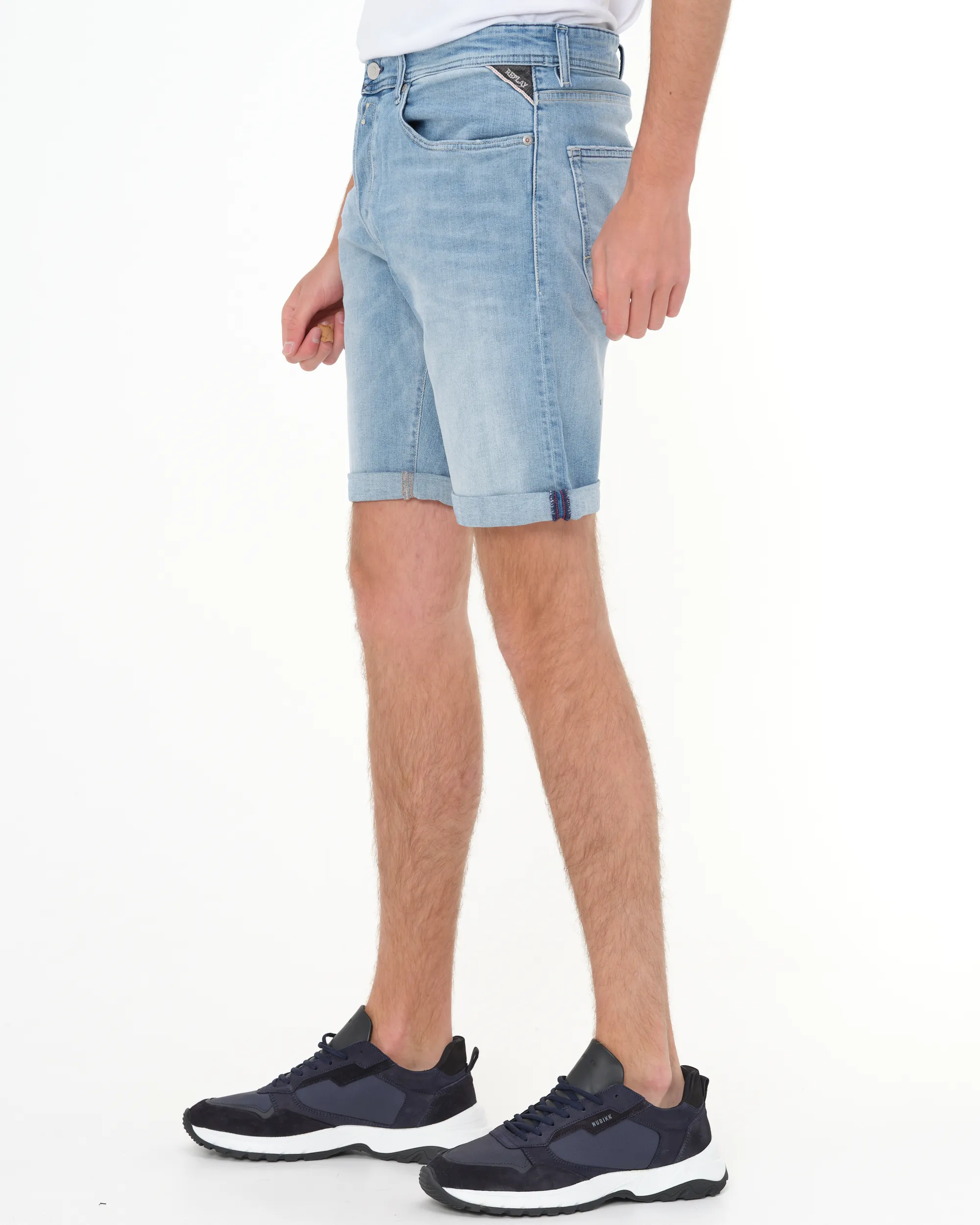 Replay Short Blauw 078304-001-33