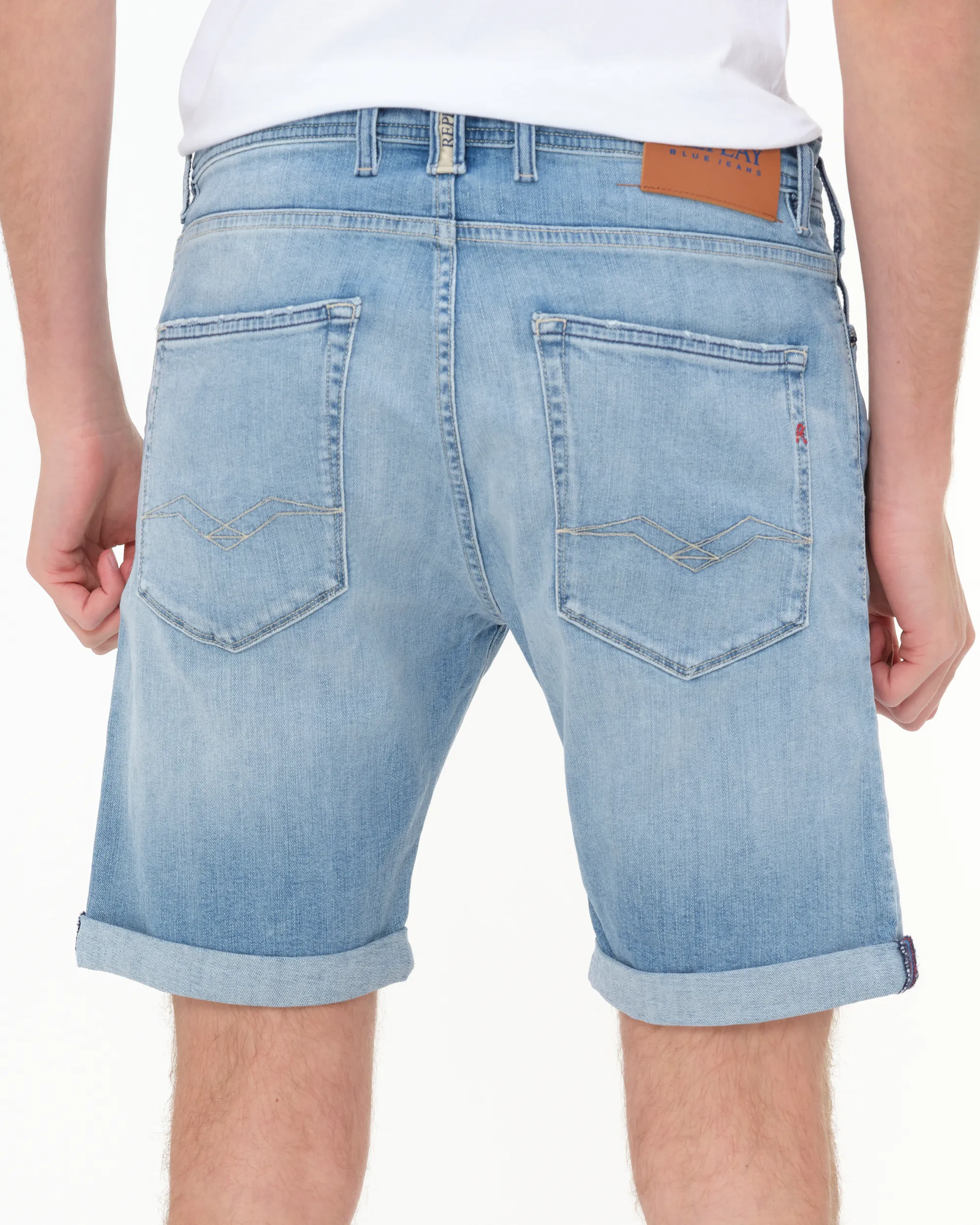 Replay Short Blauw 078304-001-33