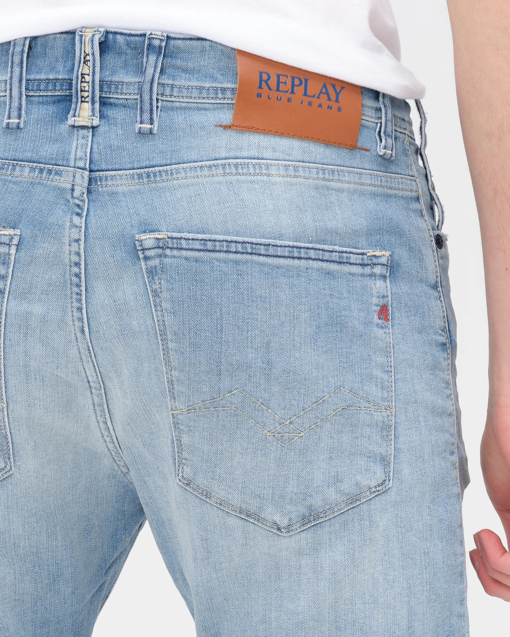 Replay Short Blauw 078304-001-33