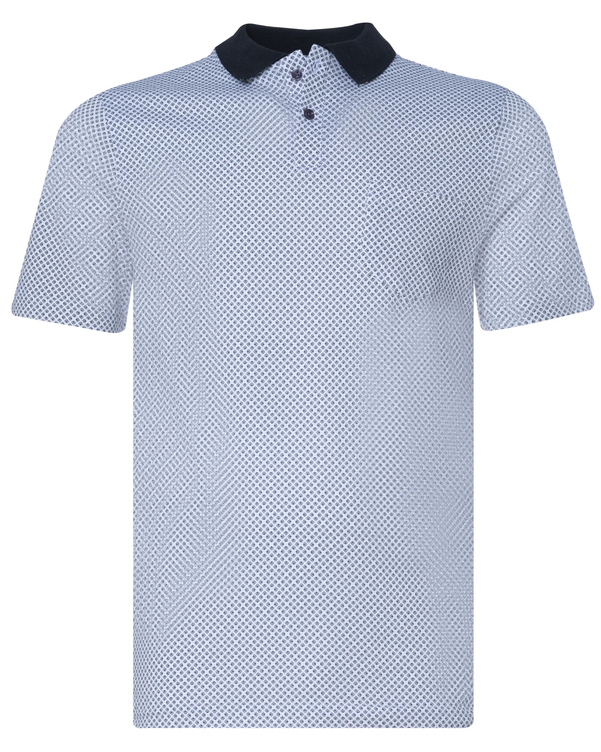 The BLUEPRINT Premium Polo Korte mouw Grijs dessin 078693-001-L