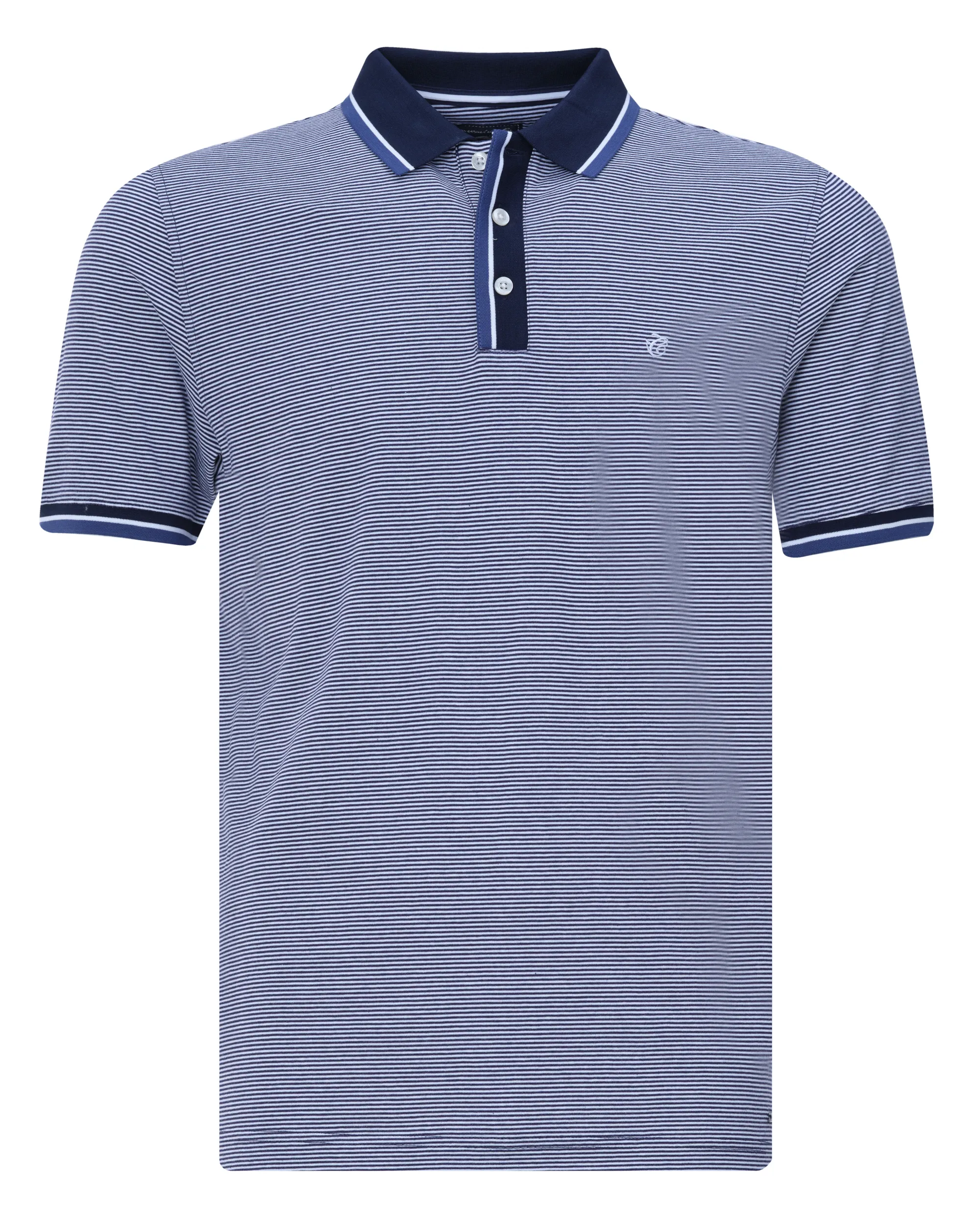 Campbell Classic Polo Korte mouw Navy streep 081530-002-L