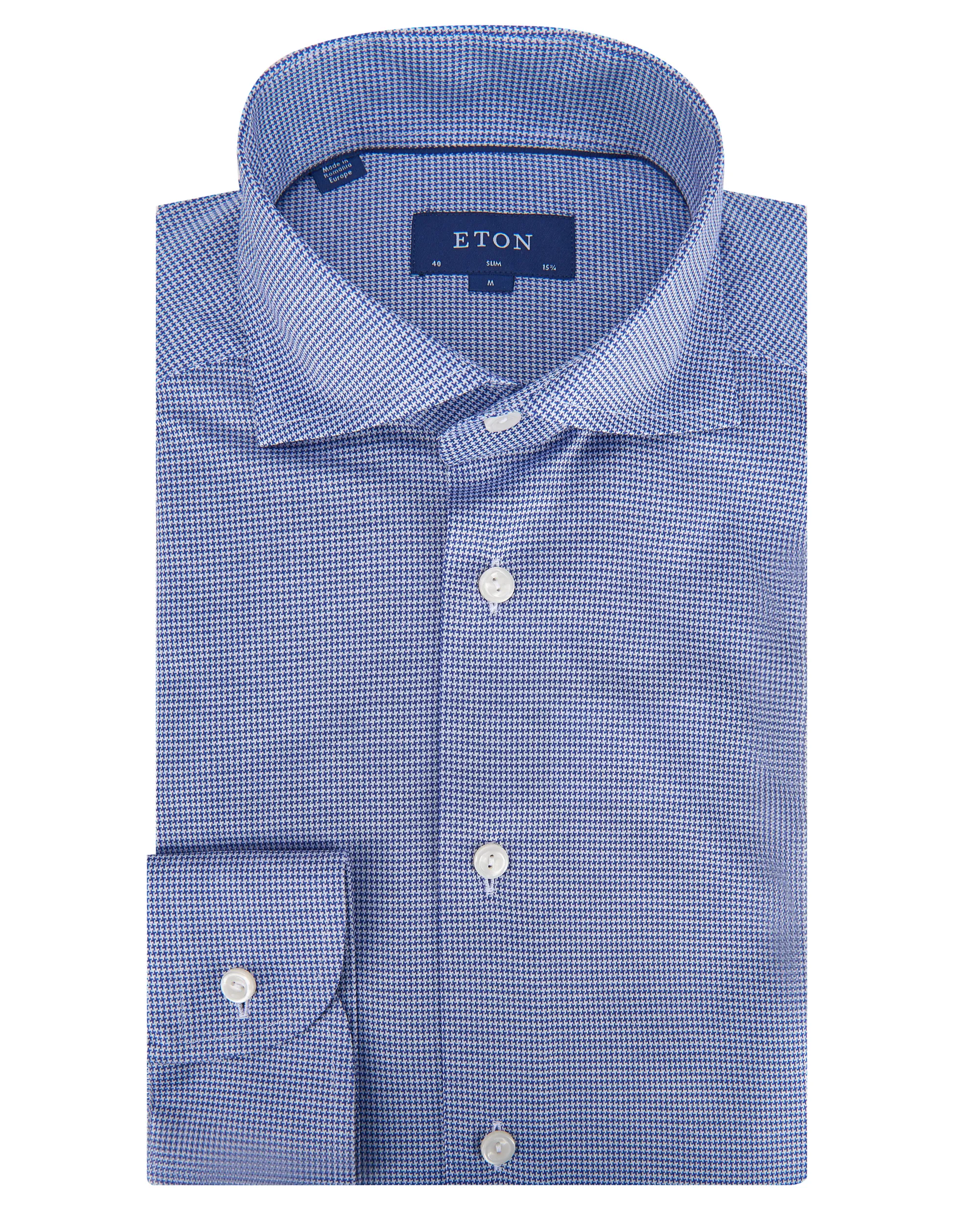 ETON Overhemd LM Blauw 082175-001-44