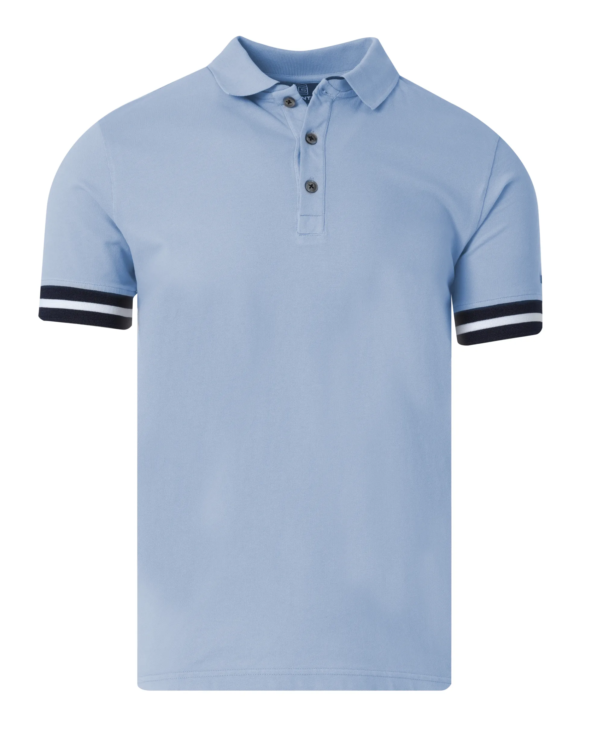 Genti Polo Korte mouw Licht blauw 083872-001-XXL