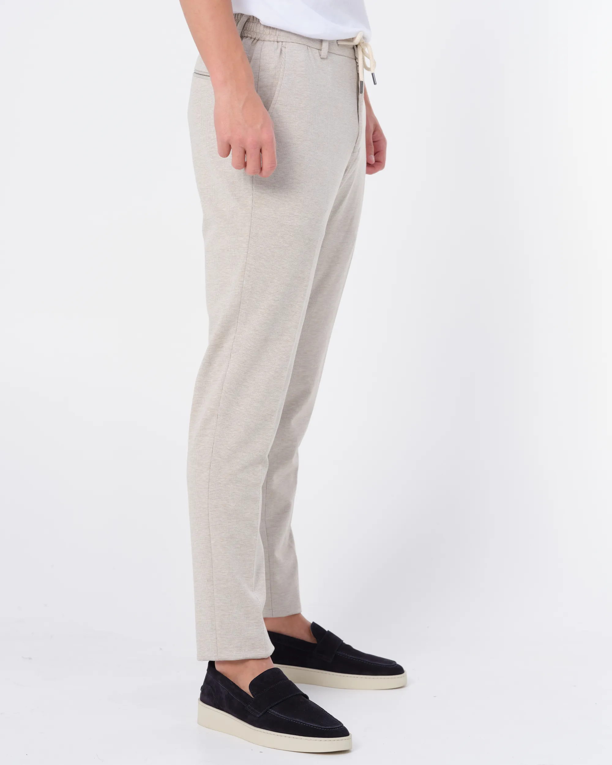 The BLUEPRINT Premium Mix & Match Pantalon Beige grote ruit 084020-001-46