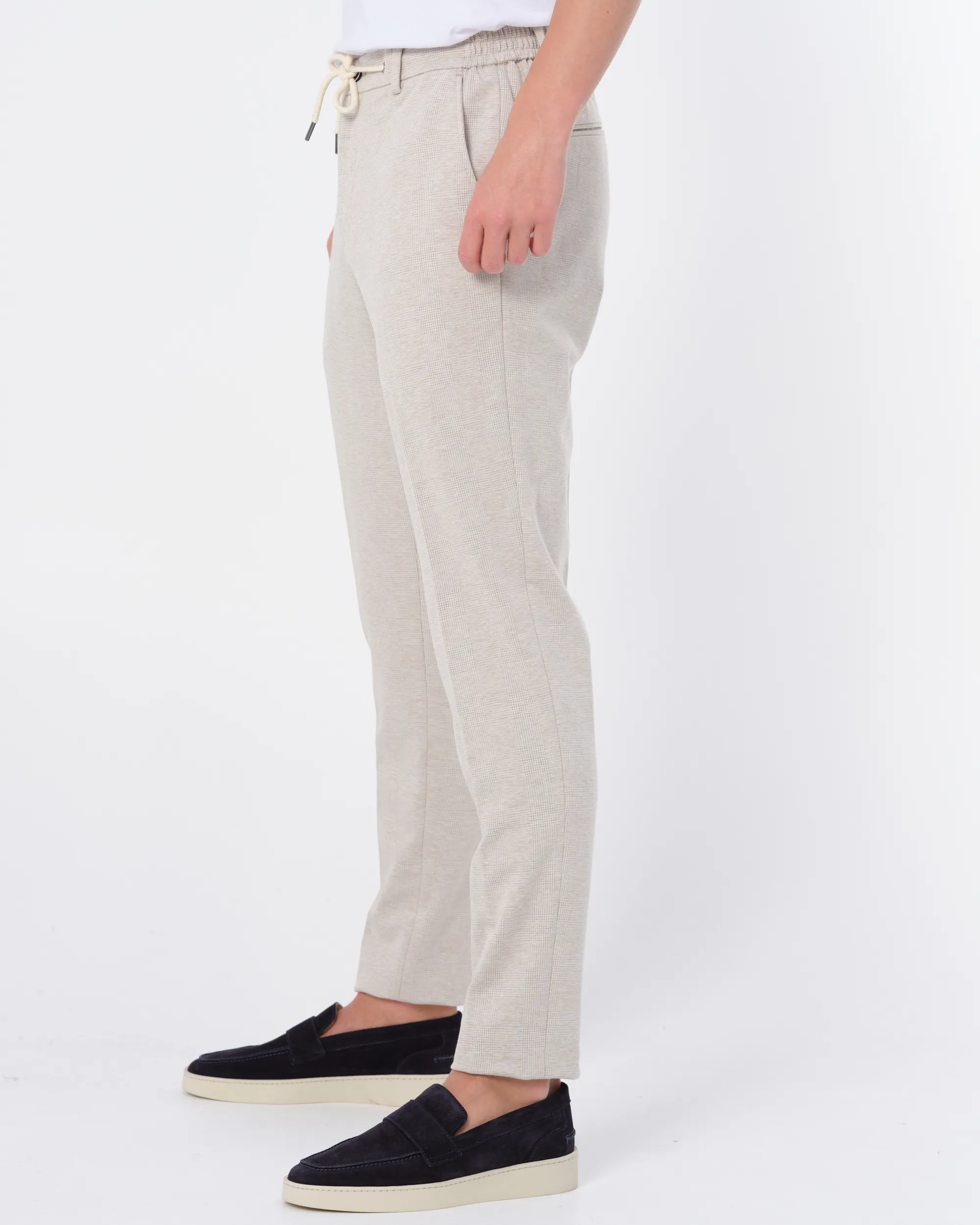 The BLUEPRINT Premium Mix & Match Pantalon Beige grote ruit 084020-001-46