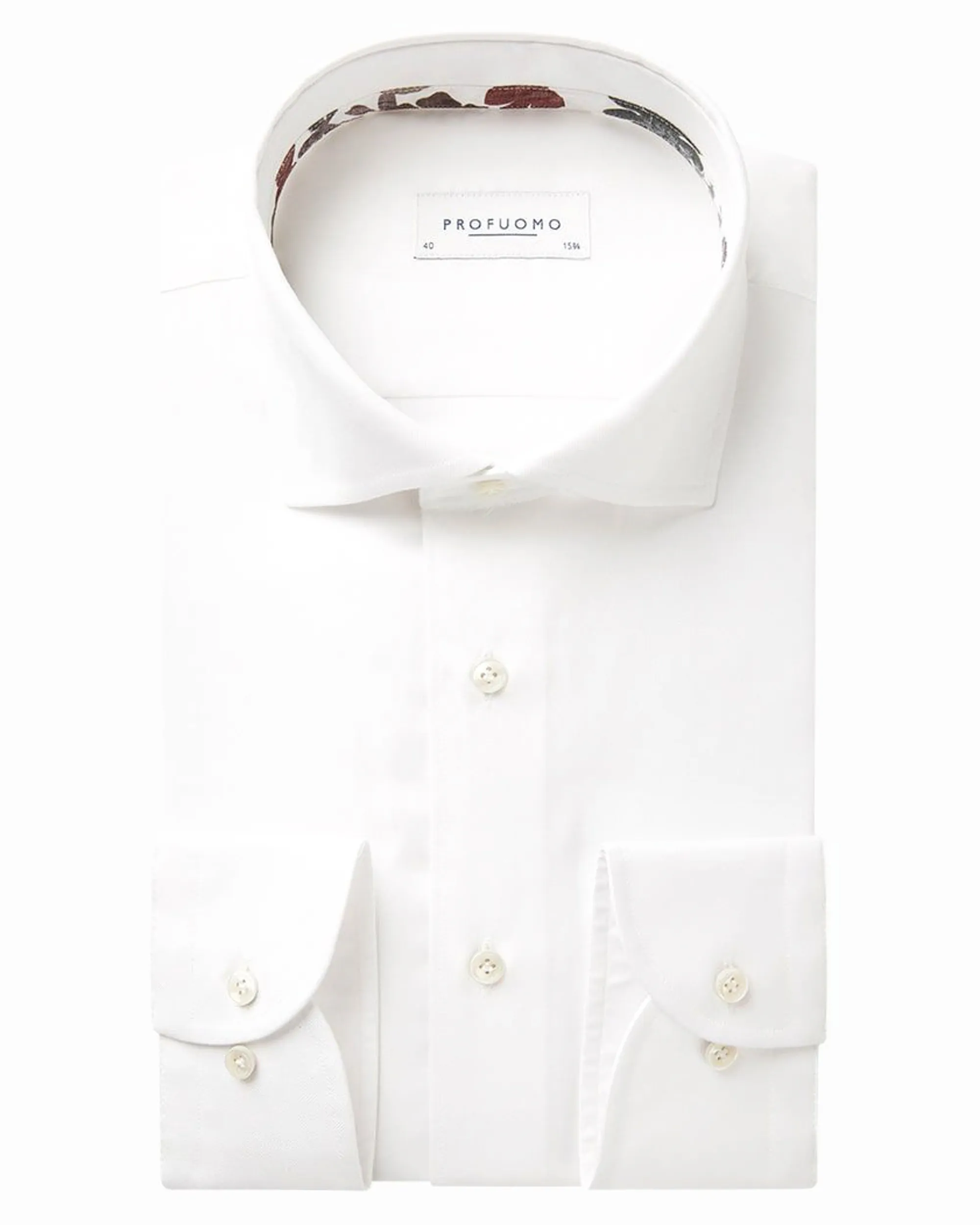 Profuomo Overhemd LM Wit 084944-001-40