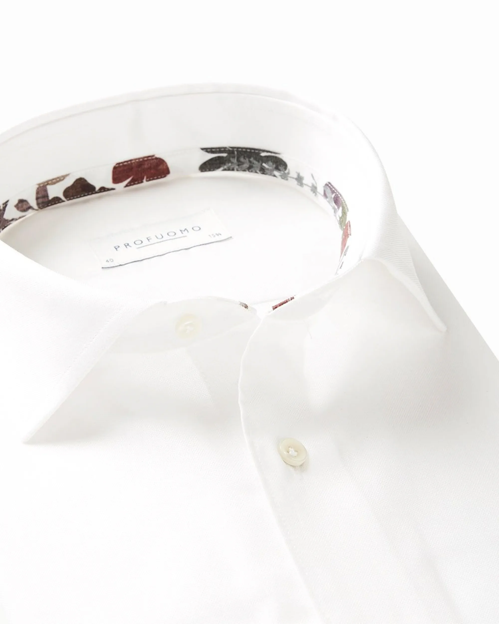 Profuomo Overhemd LM Wit 084944-001-40