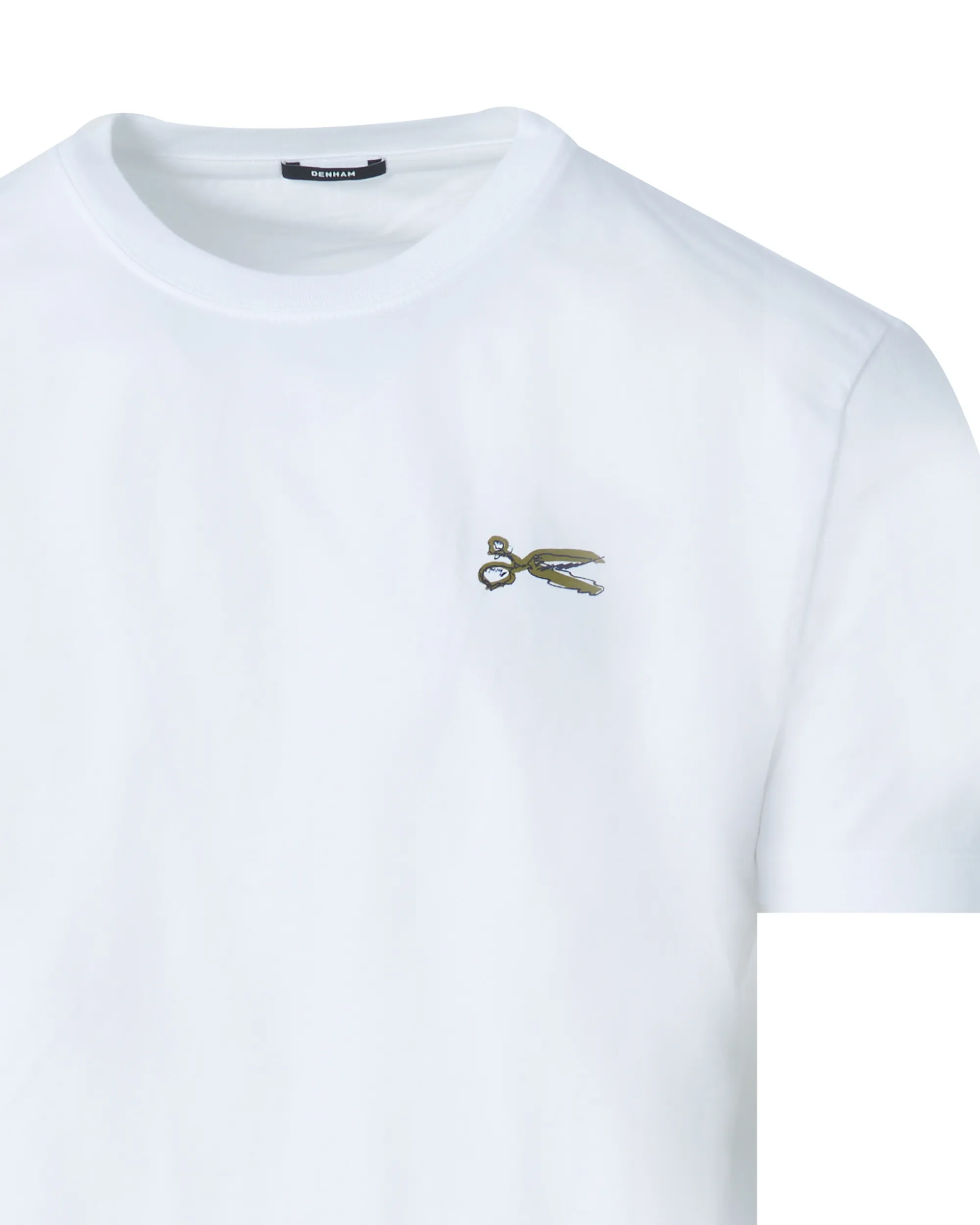 DENHAM T-shirt Korte mouw Wit 085163-001-XXXL