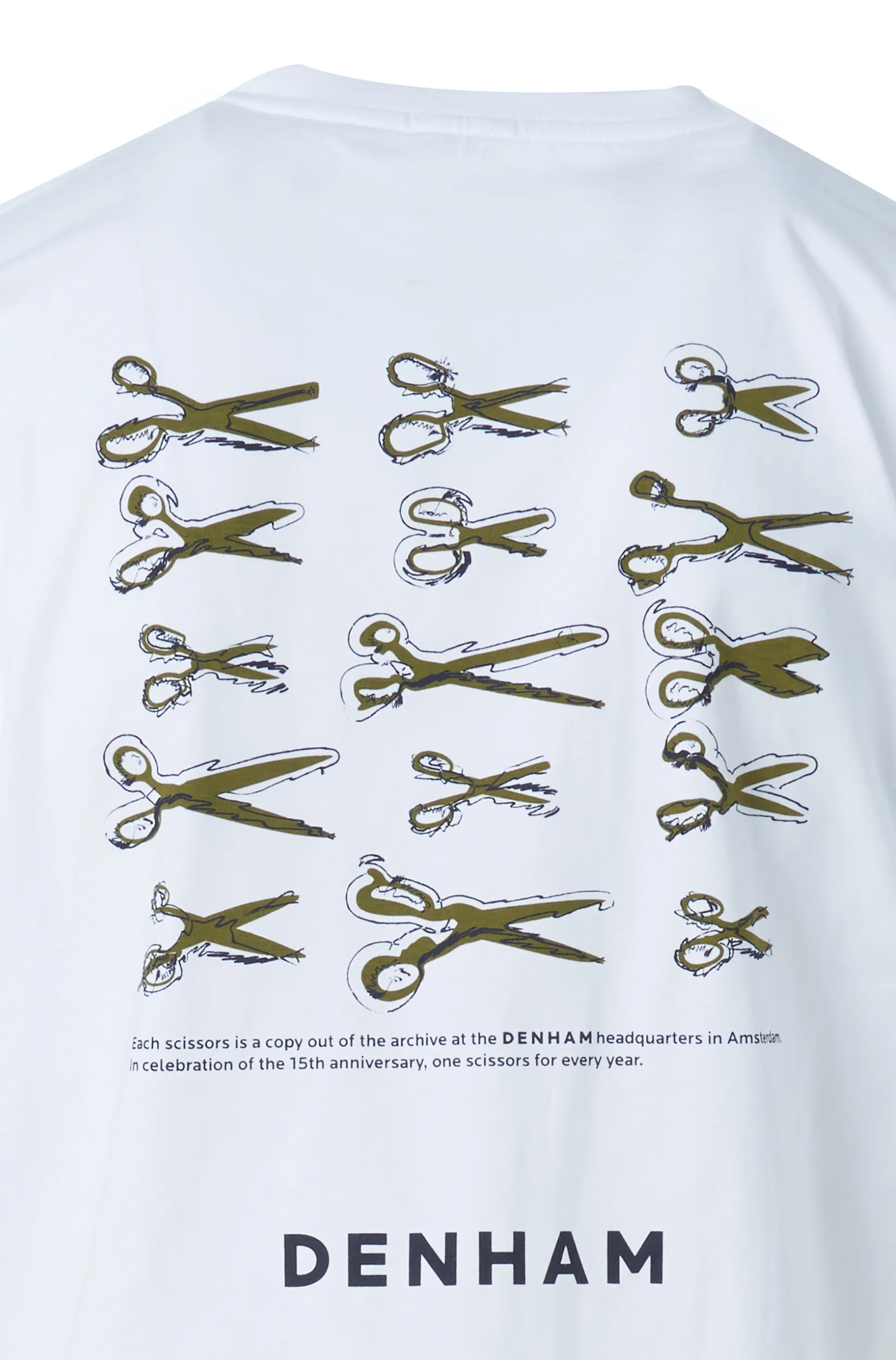 DENHAM T-shirt Korte mouw Wit 085163-001-XXXL