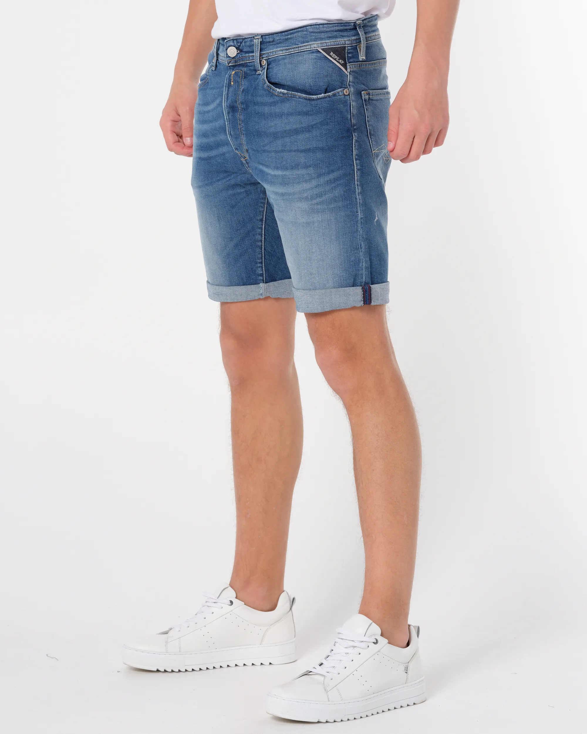 Replay Short Blauw 086070-001-29
