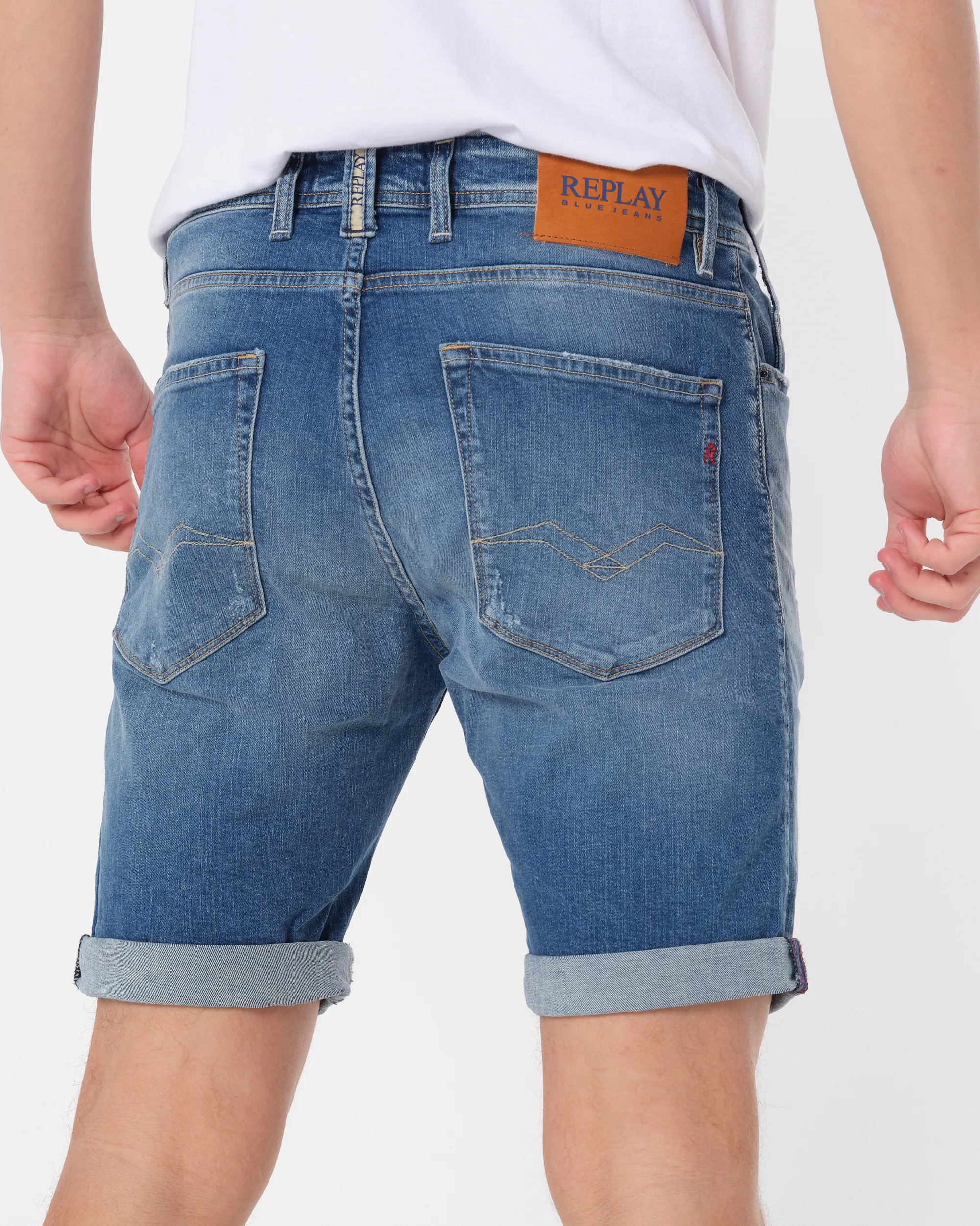 Replay Short Blauw 086070-001-29