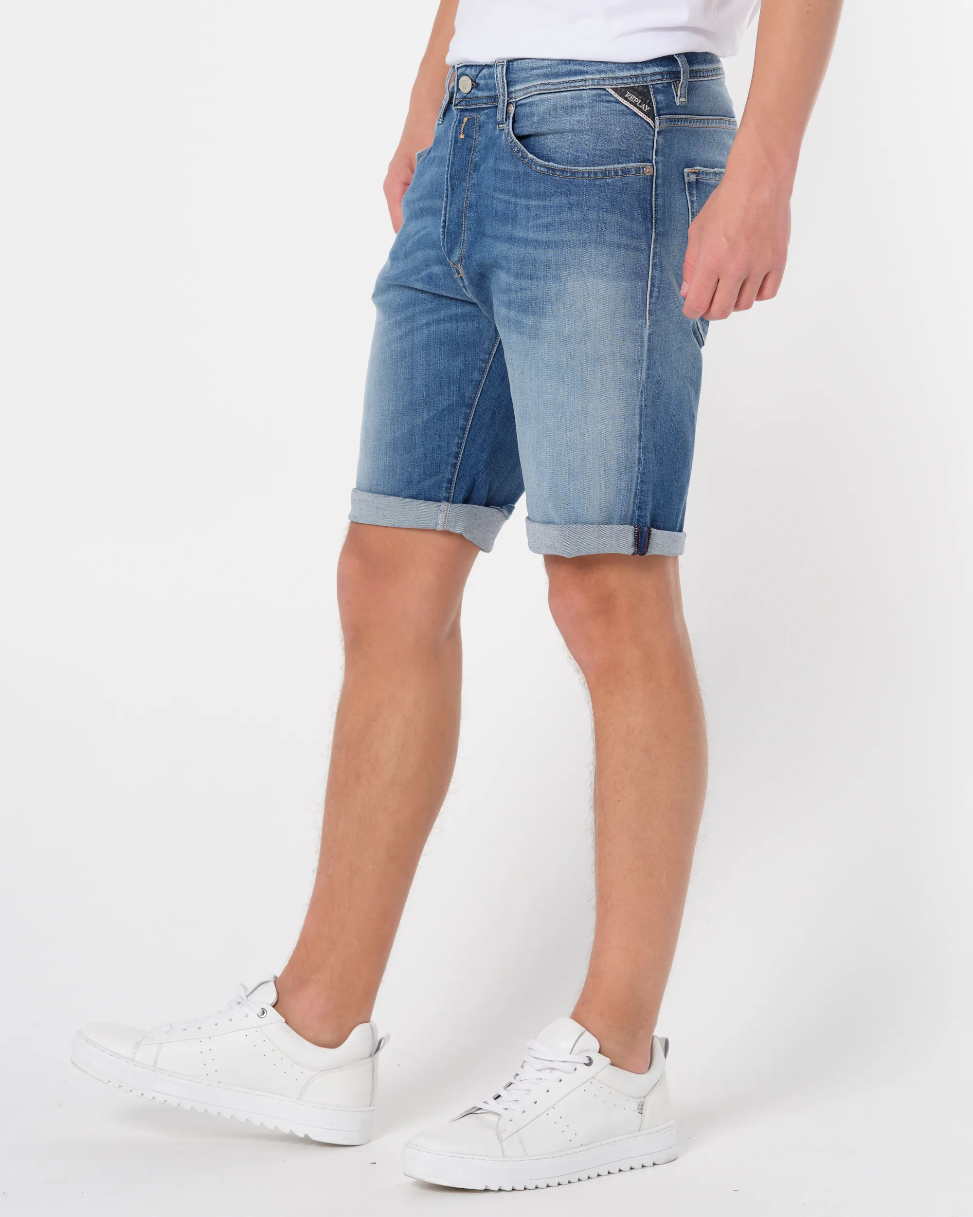 Replay Short Blauw 086071-001-32
