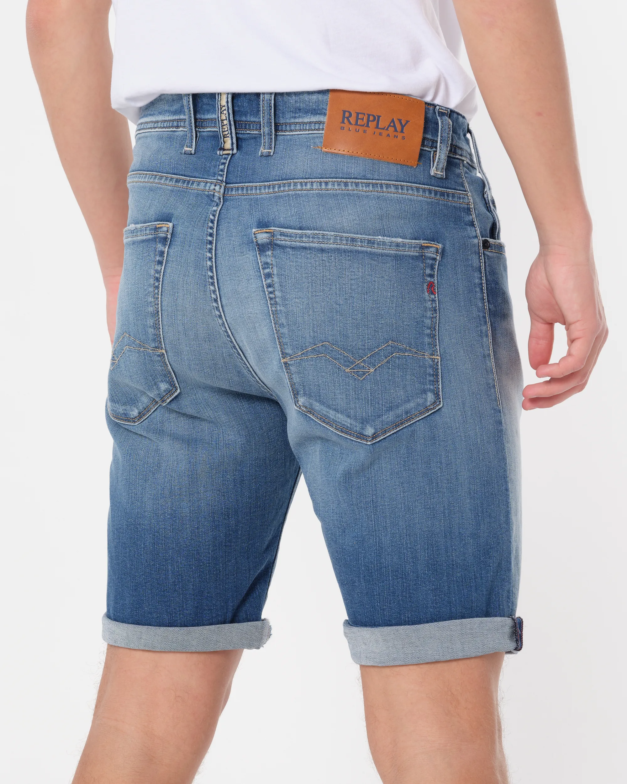 Replay Short Blauw 086071-001-32