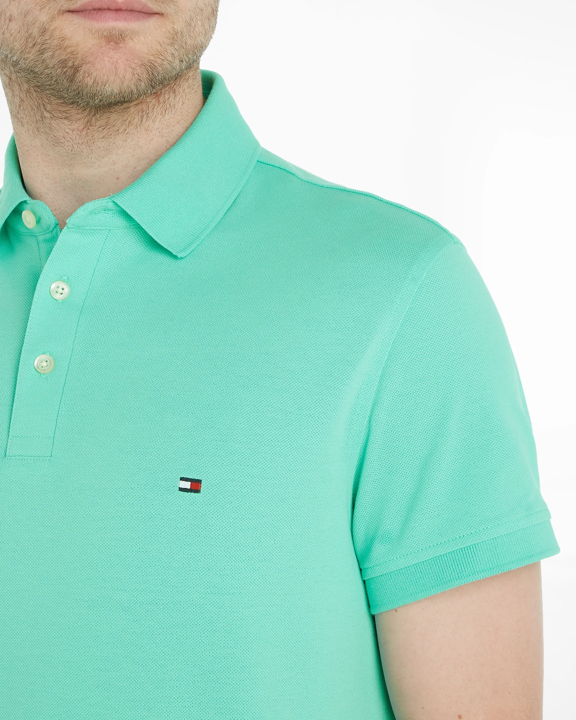 Tommy Hilfiger Menswear Polo Korte mouw Groen 086305-001-L