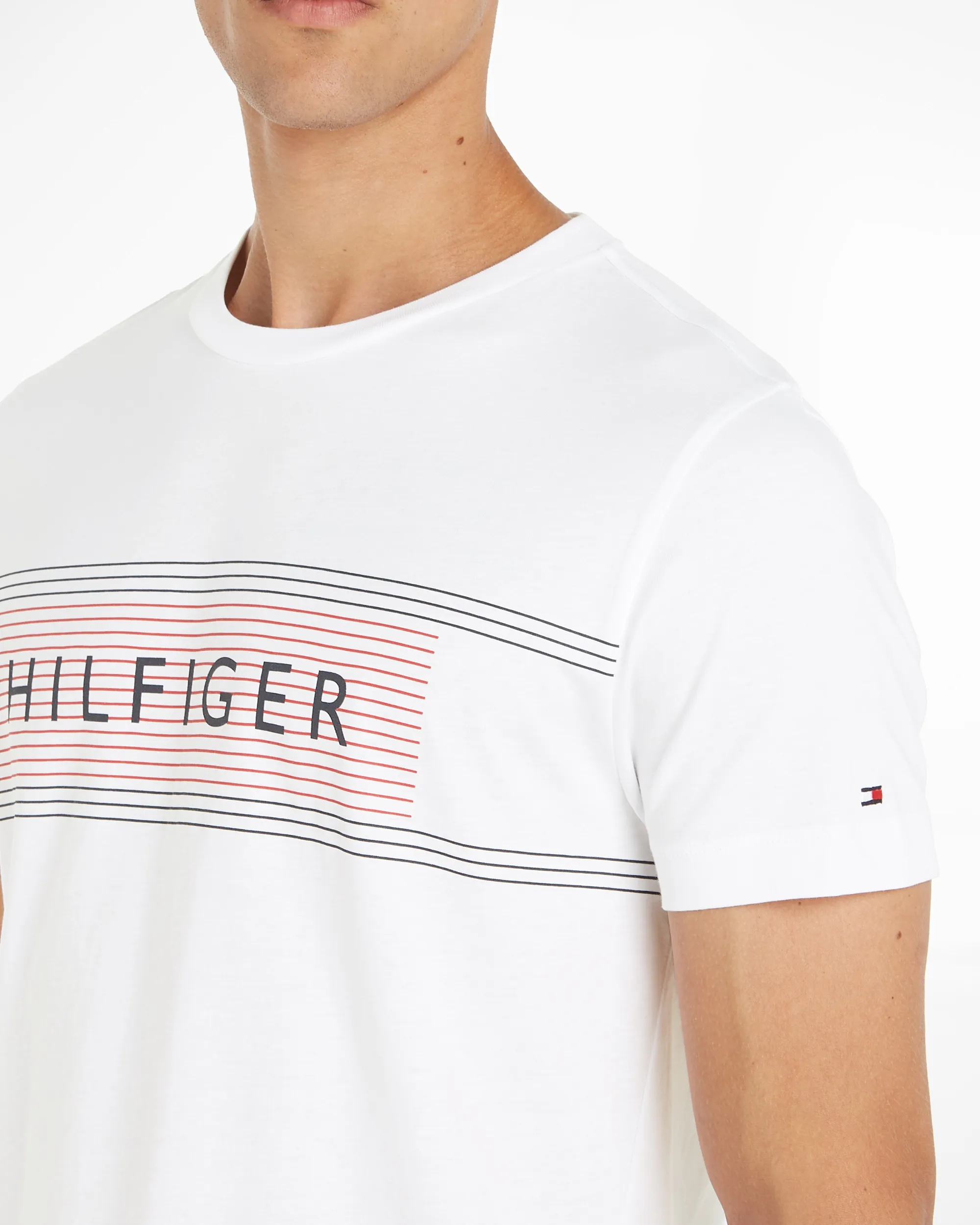 Tommy Hilfiger Menswear T-shirt Korte mouw Grijs 086306-001-M