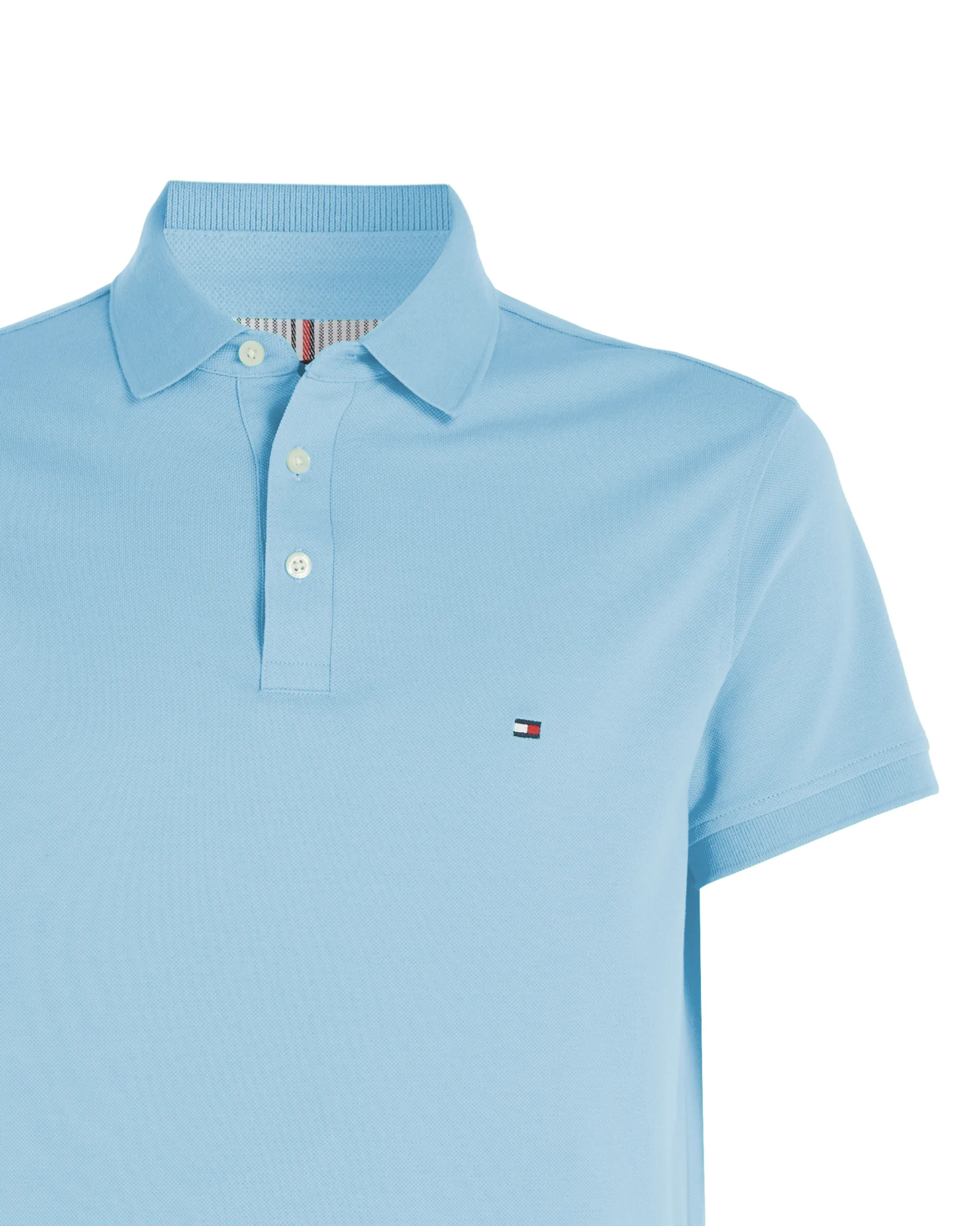 Tommy Hilfiger Menswear Polo Korte mouw Licht blauw 086307-001-M