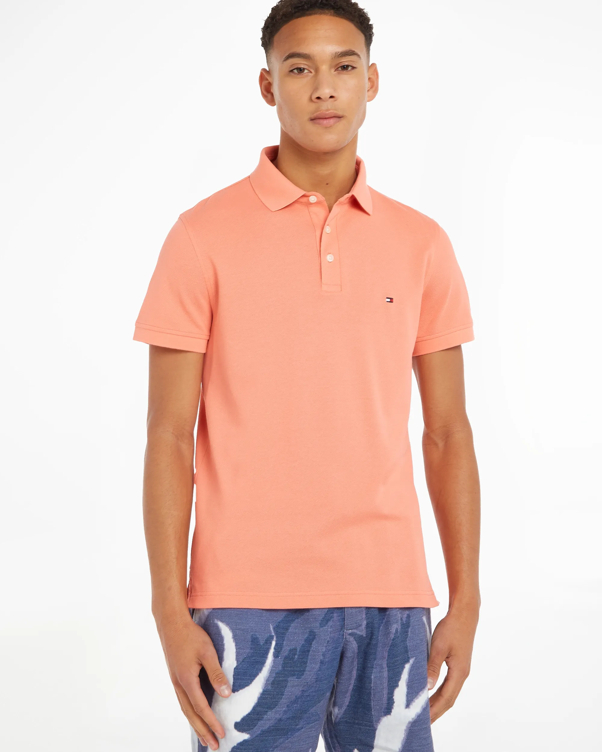 Tommy Hilfiger Menswear Polo Korte mouw Roze 086328-001-L