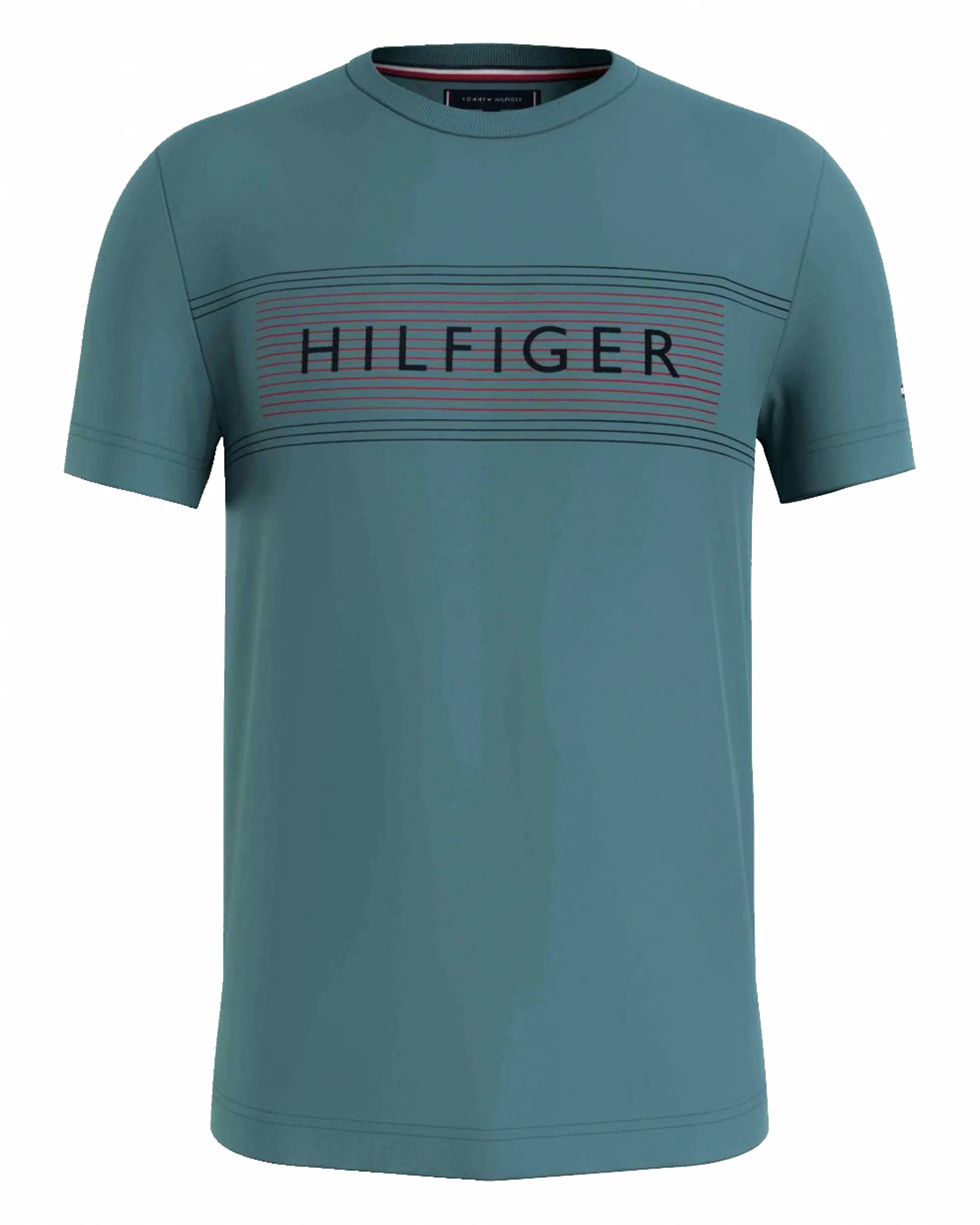 Tommy Hilfiger Menswear T-shirt Korte mouw Groen 086343-001-XL