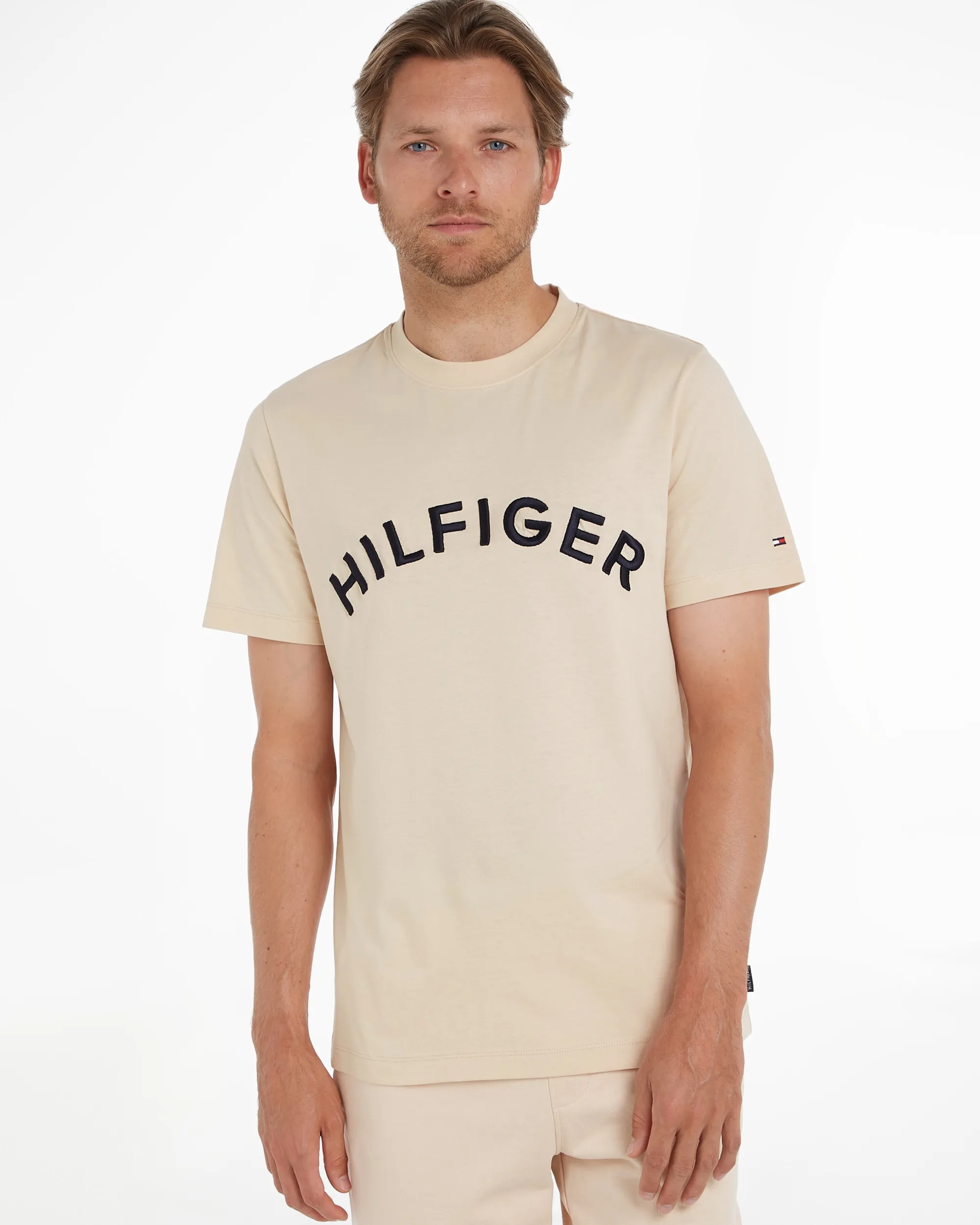 Tommy Hilfiger Menswear T-shirt Korte mouw Beige 086346-001-L