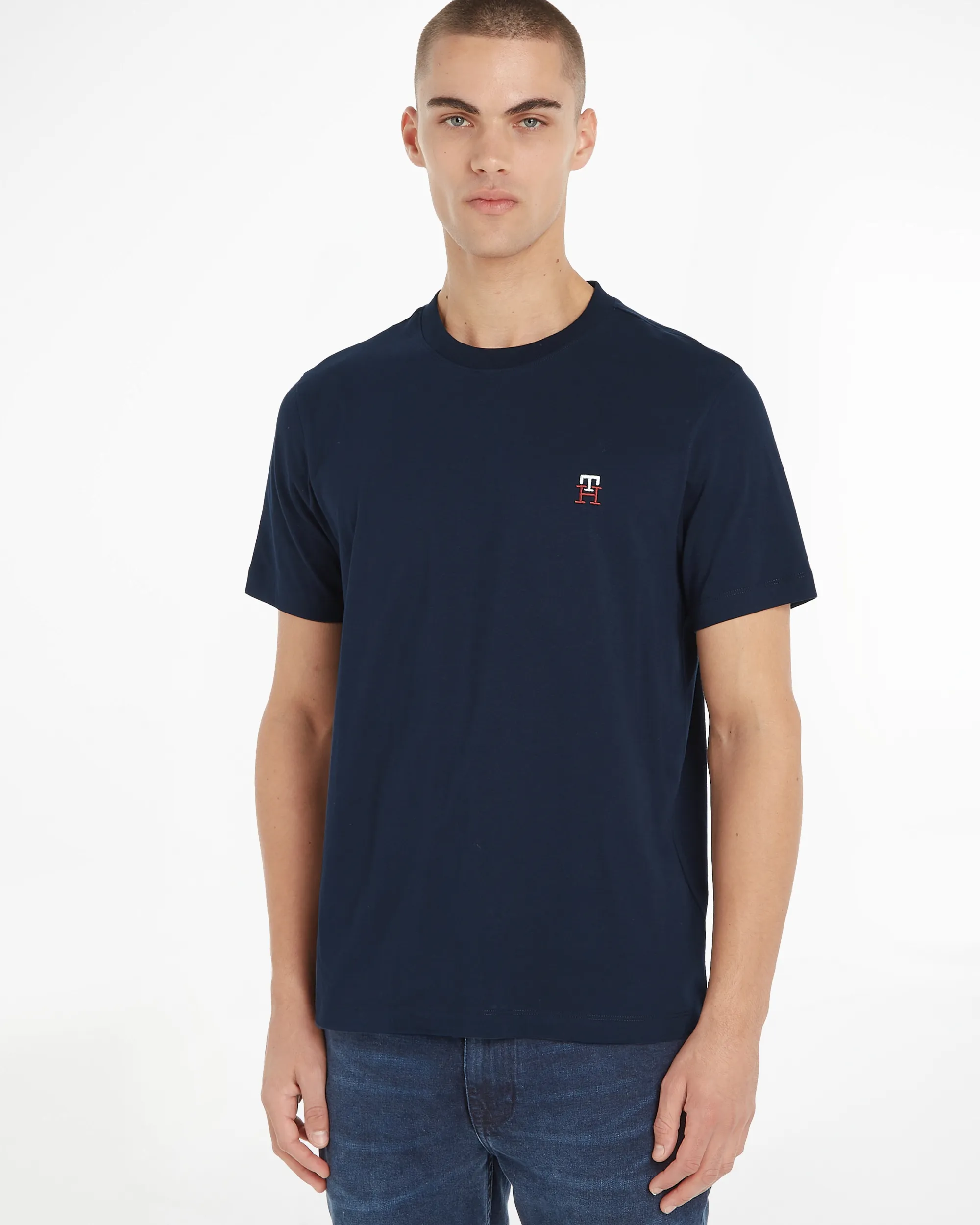 Tommy Hilfiger Menswear T-shirt Korte mouw Grijs 086350-001-L