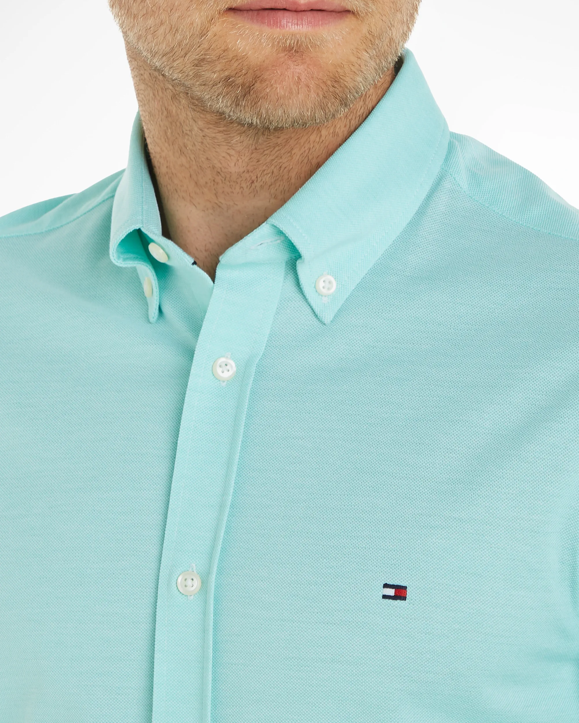 Tommy Hilfiger Menswear Casual overhemd LM Groen 086357-001-M