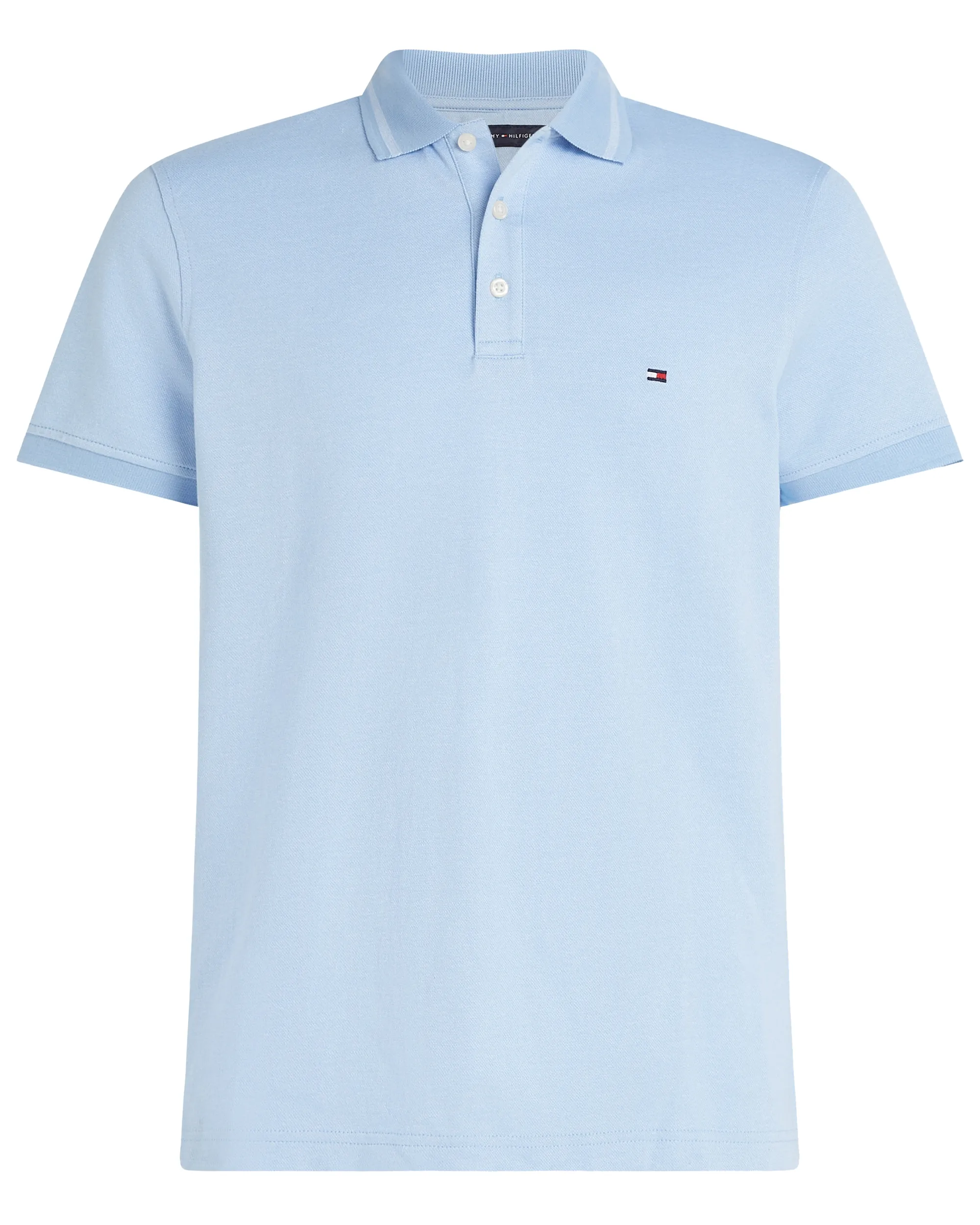 Tommy Hilfiger Menswear Polo Korte mouw Licht blauw 086358-001-XL